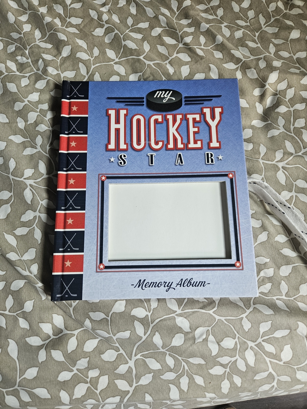 My Hockey Star Memory Album - Blue & Red Hockey Theme